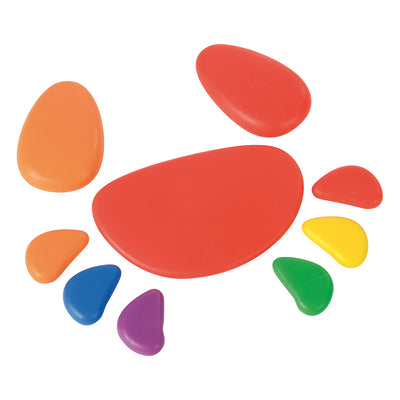 Regenbogen-Kieselsteine, 36 Stück