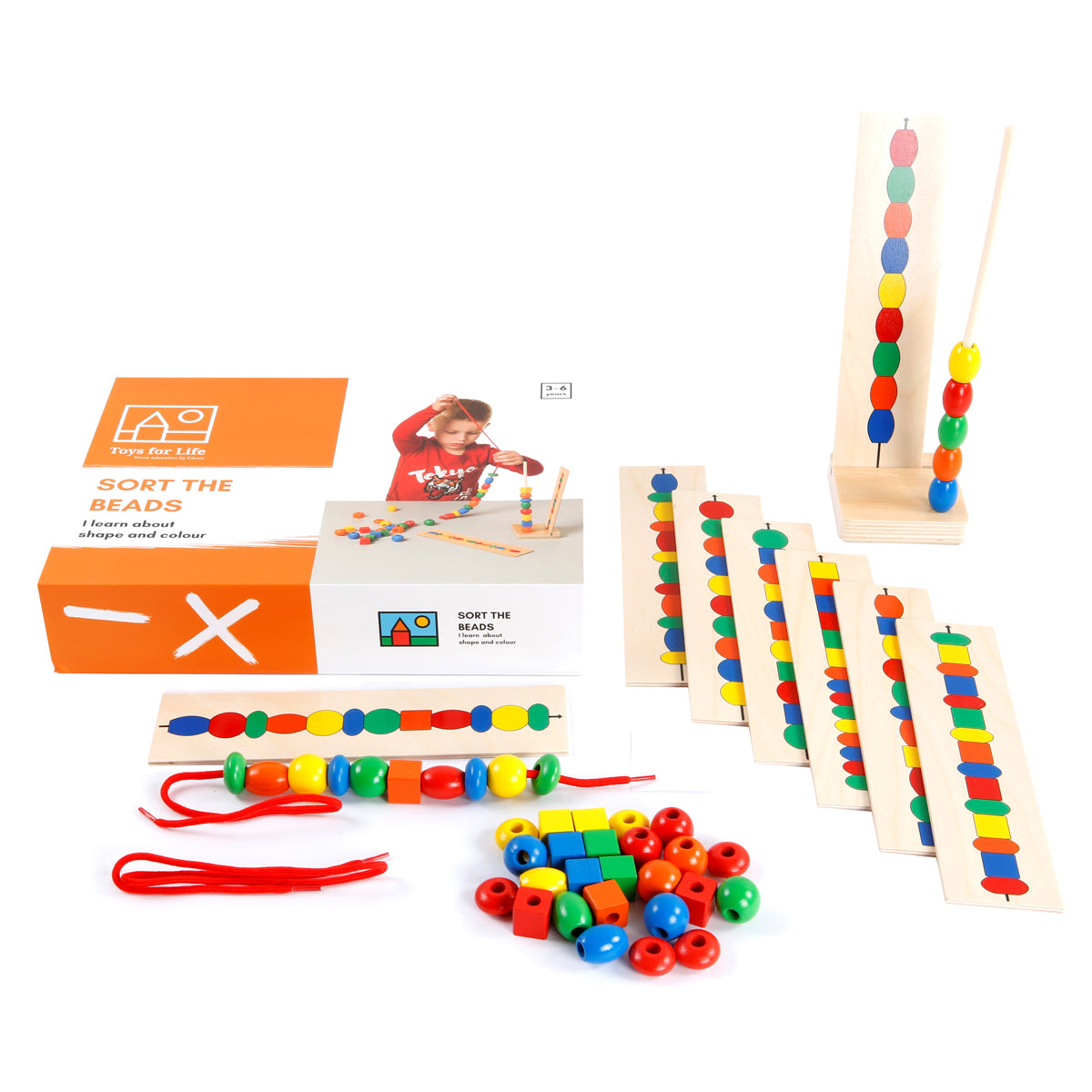 Fädelspiel „Sort the beads“