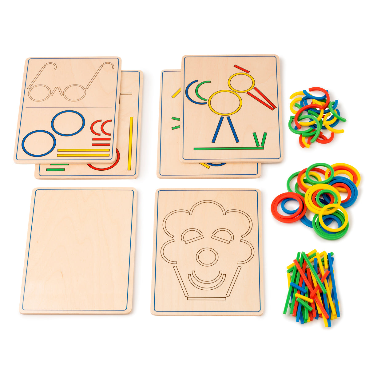 Rings and sticks – Ringe und Stäbe legen