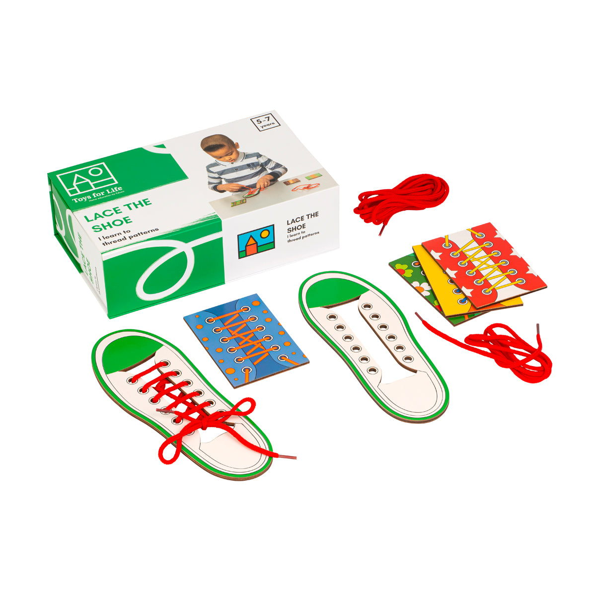 Schnürspiel „Lace the shoe“