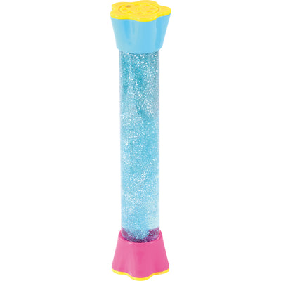 Wasserröhren mit Glitter, Perlen und Spirale – Glitter blau