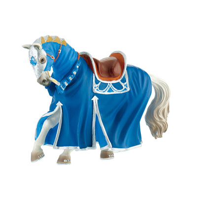 Ritter-Spielfiguren – Turnierpferd blau