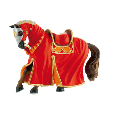 Ritter-Spielfiguren – Turnierpferd rot