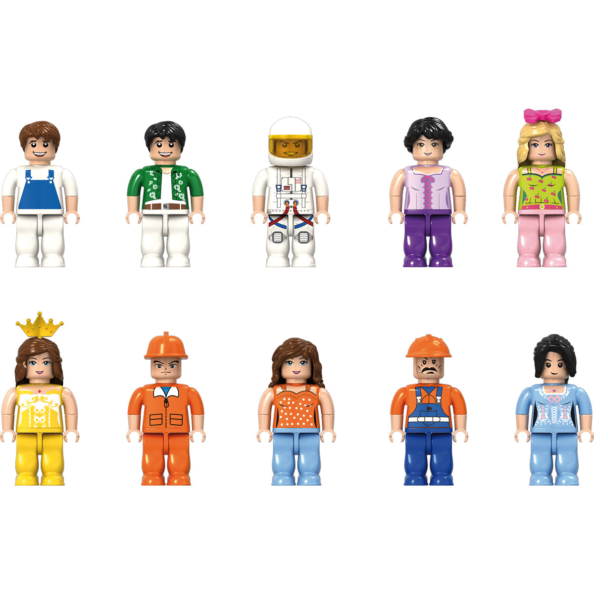 Klemmbaustein-Minifiguren, 20 Stück – Bild 2