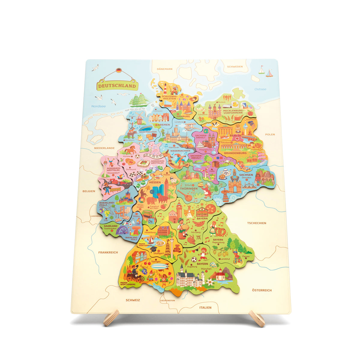 Magnetpuzzle Deutschlandkarte