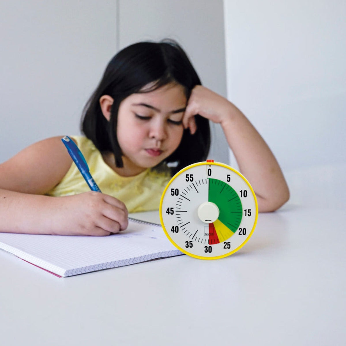 Zeitdauer-Uhr lautlos mit Pausentaste, Ø 19 cm