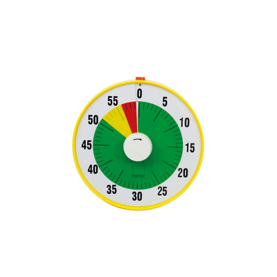 Zeitdauer-Uhr lautlos mit Pausentaste, Ø 19 cm