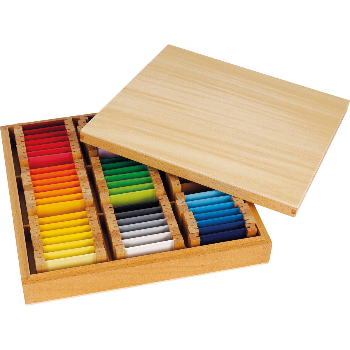 Montessori-Farbtäfelchen
