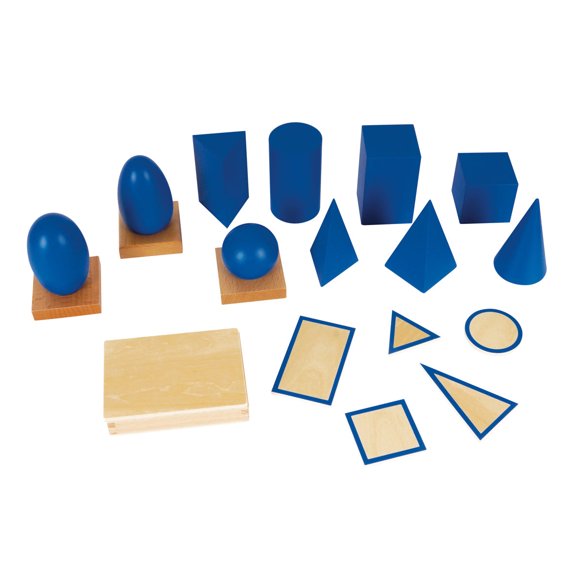 Montessori-Geometrische Körper mit Ständern