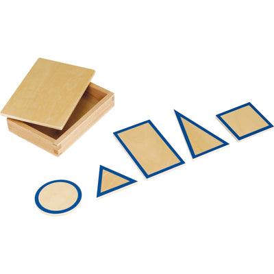 Montessori-Geometrische Grundtäfelchen im Kasten