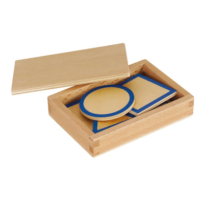 Montessori-Geometrische Grundtäfelchen im Kasten
