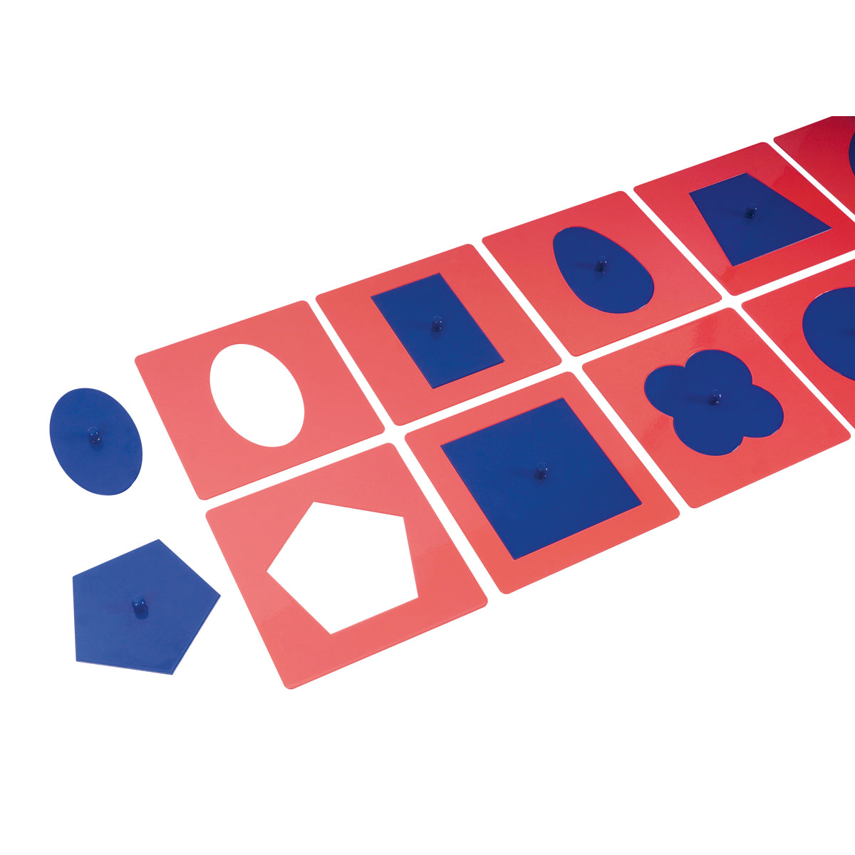 Montessori-Metallene Einsatzfiguren, 10 Stück