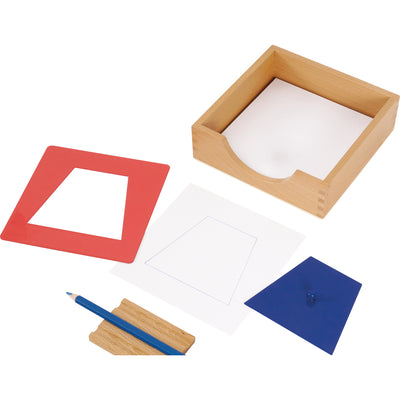 Montessori-Kästchen für Einsatzfigurenpapier