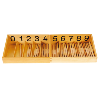 Montessori-Spindelkästen 0–9