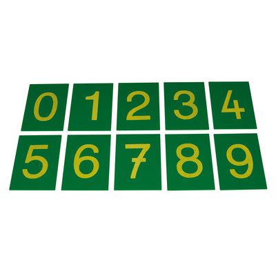 Montessori-Sandpapier-Ziffern 0–9