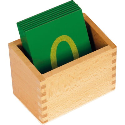 Montessori-Kasten für Sandpapier-Ziffern