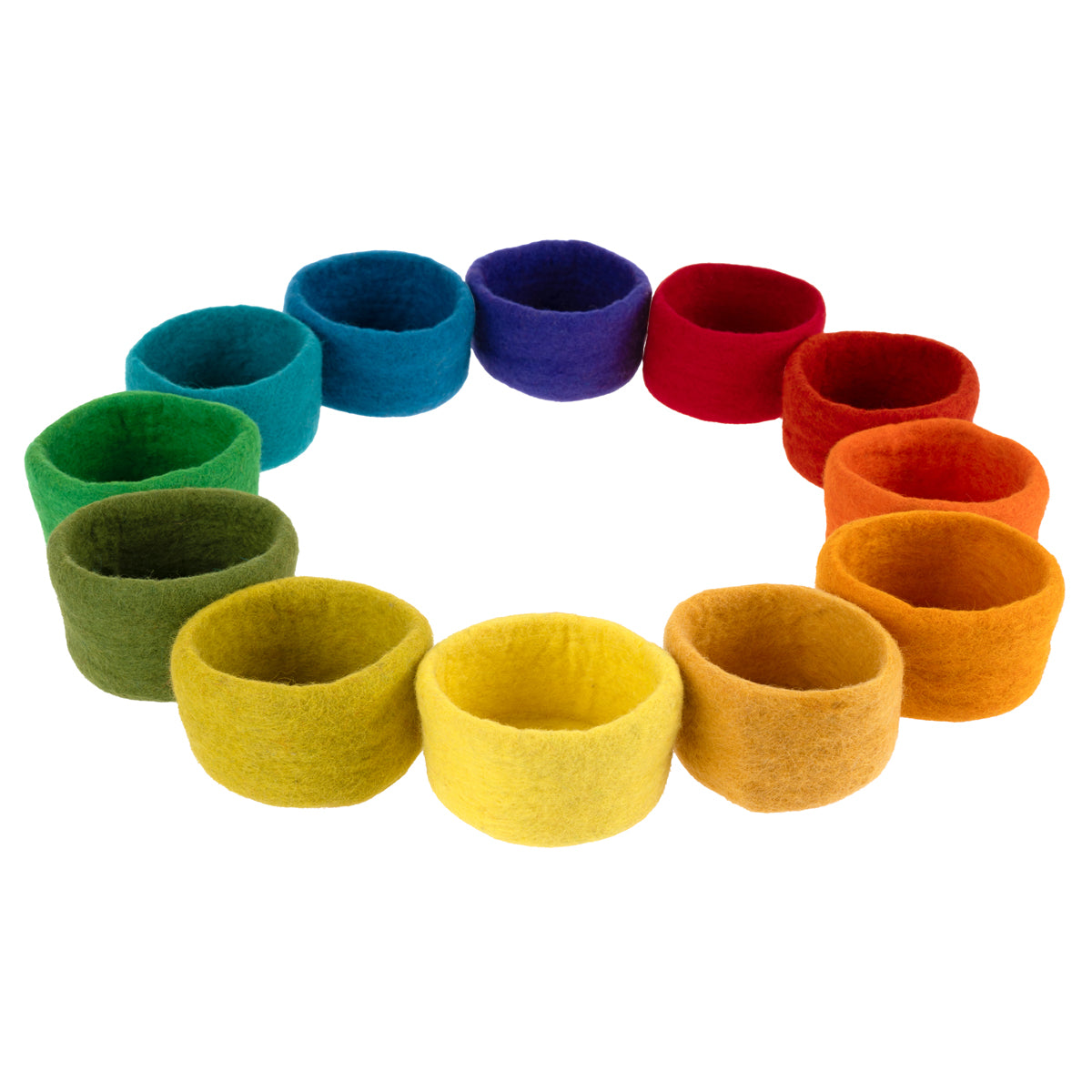 Filzschalen „12 Monate“, 12er-Set