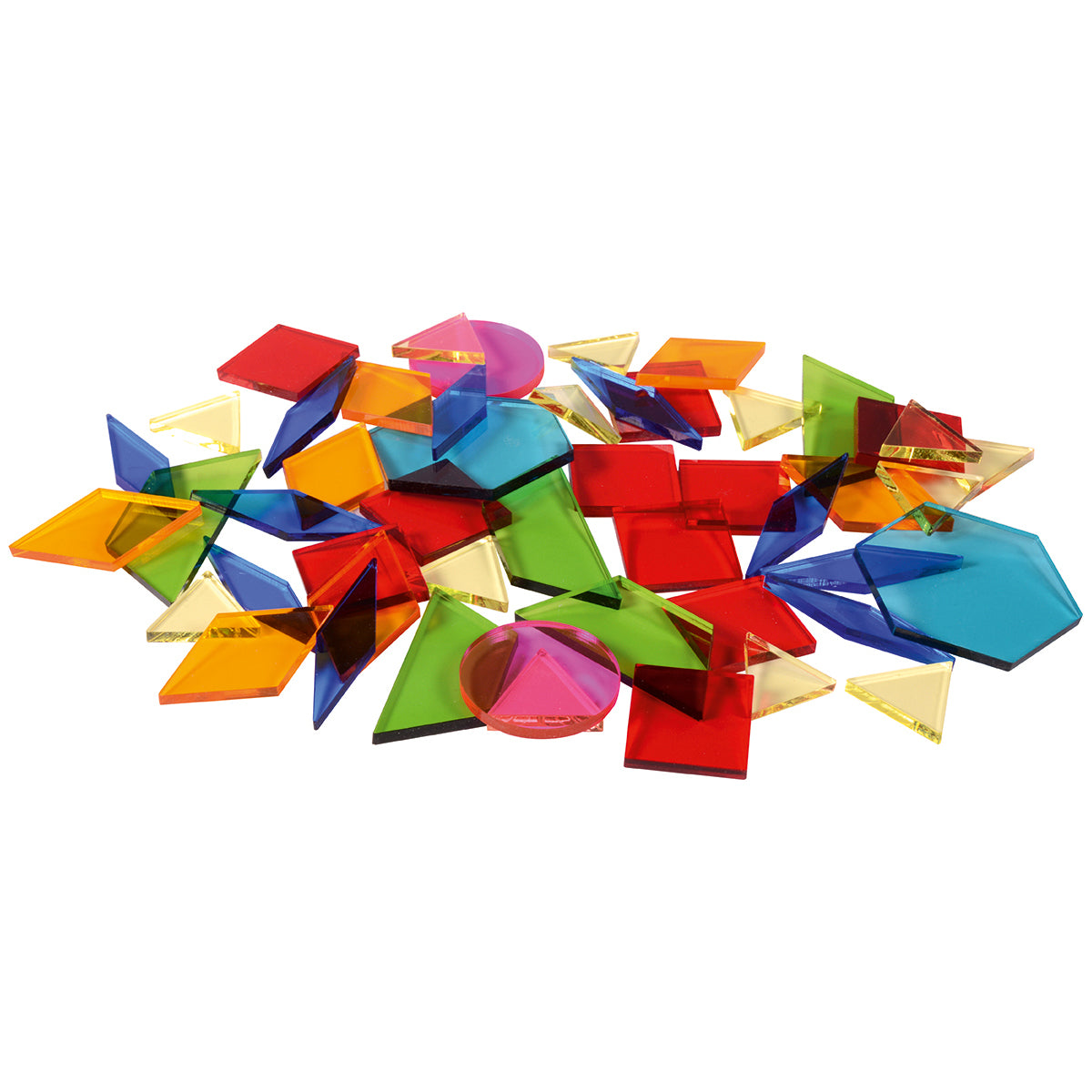 Acryl-Geo-Legespiel, 49 Teile