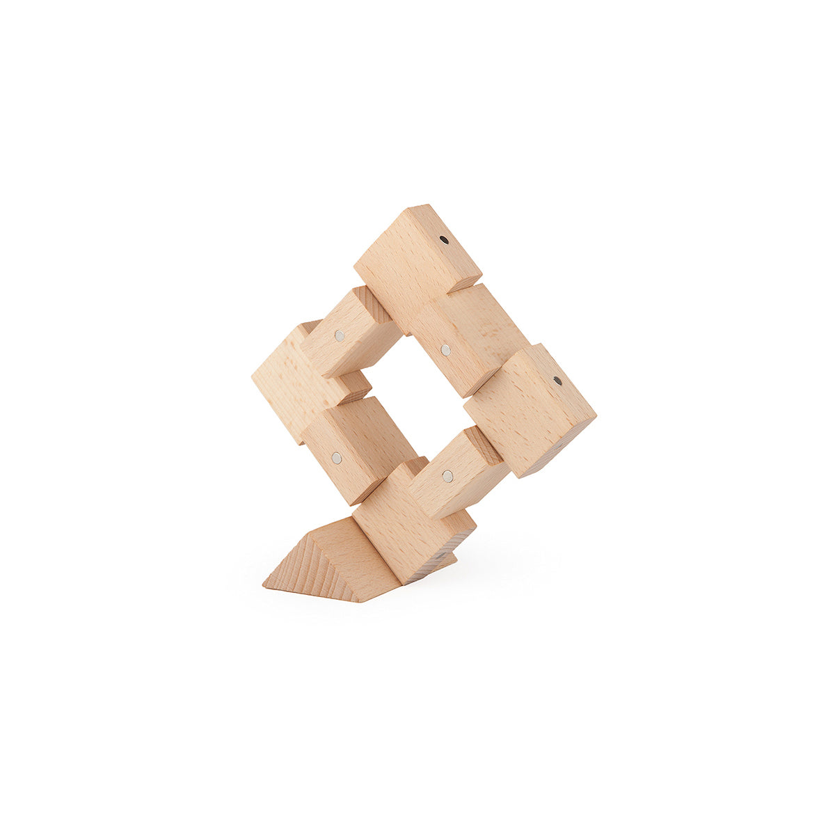 Kooglo magnetische Holzbausteine, 300 Teile in Holzkiste – Bild 4