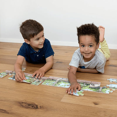 Bodenpuzzle „Entdecke den Wald“, 40-teilig
