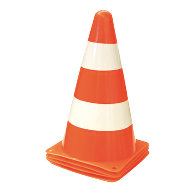 Markierungskegel orange-weiß, 4er-Set
