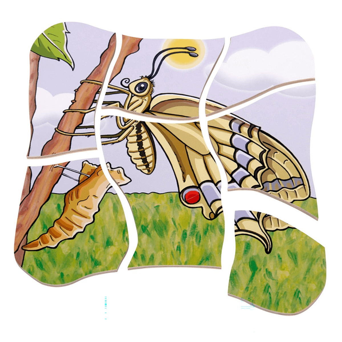 Lagenpuzzle „Schmetterling“