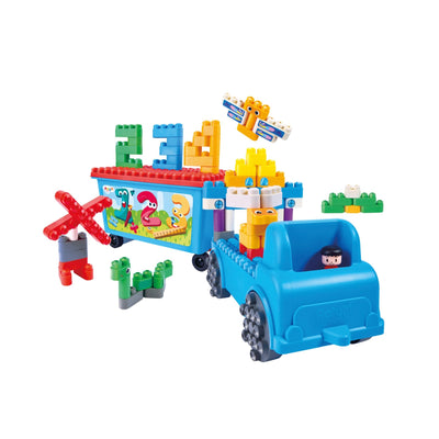 PolyM Abschleppwagen „Zähle & Spiele“, 114-teilig