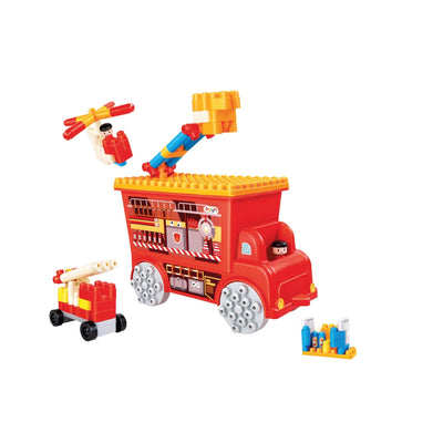 PolyM Feuerwehr-Truck, 106-teilig