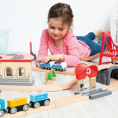 Eisenbahn-Set XXL, 92 Teile