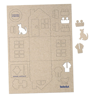 RePaCREA Bastelset „Lichterhaus“, 12er Set