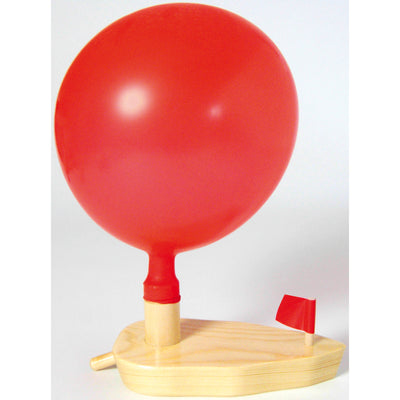 Knatterboot mit Ballonantrieb