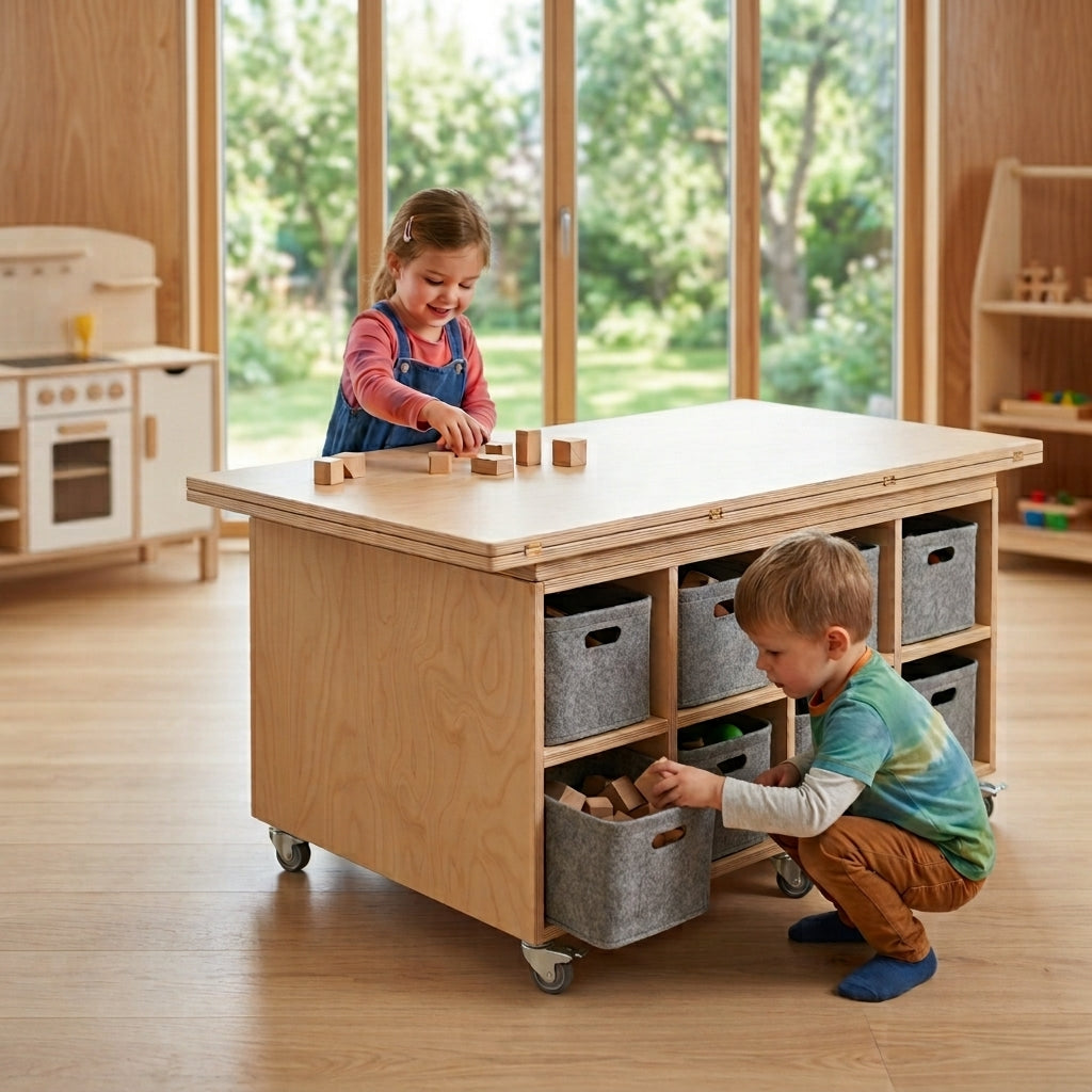 Ablagekorb aus Filz für Multitisch