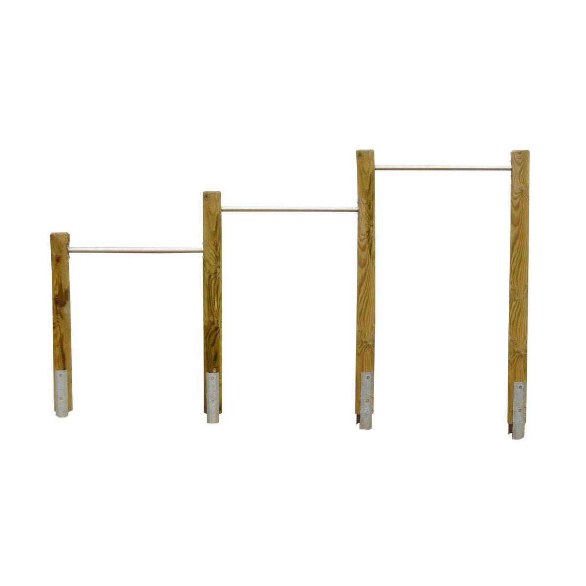 Dreifachreck, 80, 110 und 140 cm – Kiefer mit Stahlankern