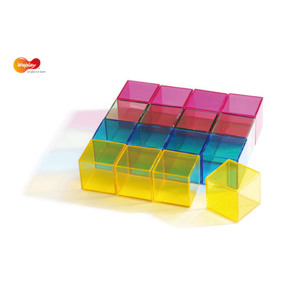 Lichtbausteine, 16-teilig – Rainbow (bunt)