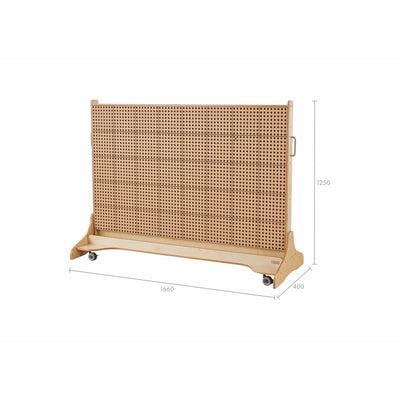 STEM-Wandplatten-Trolley, beidseitig, 166 × 125 cm