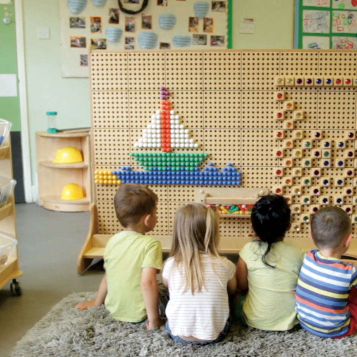 STEM-Wandplatten-Trolley, beidseitig, 166 × 125 cm