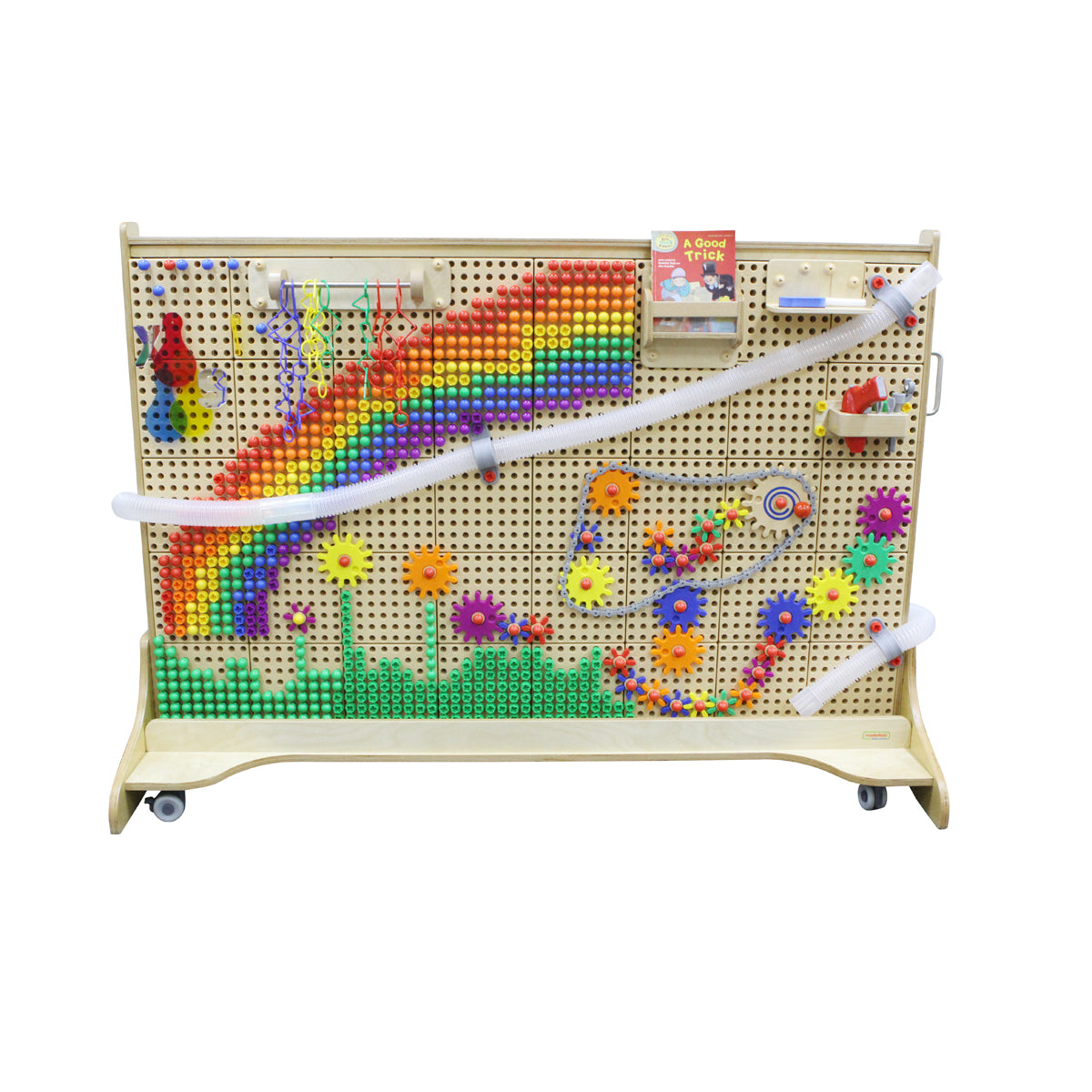 STEM-Wandplatten-Trolley, beidseitig, 166 × 125 cm