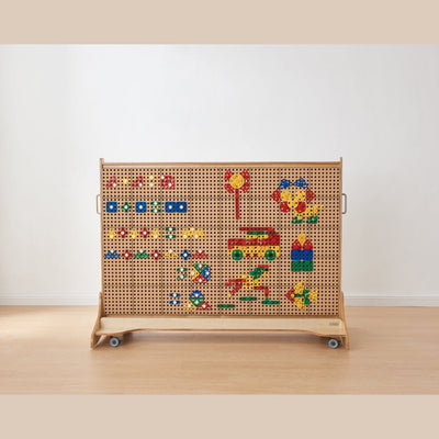STEM-Wandplatten-Trolley, beidseitig, 166 × 125 cm