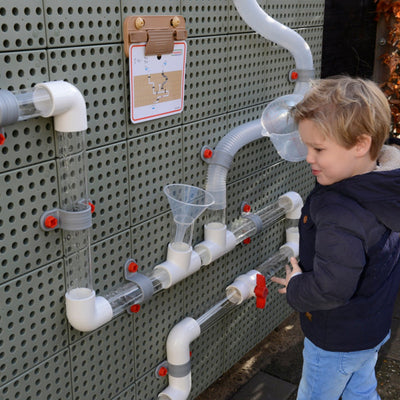 Kugel- und Wasserbahn für die STEM-Wand