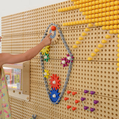 Zahnräder und Ketten für die STEM-Wand, 79-teilig
