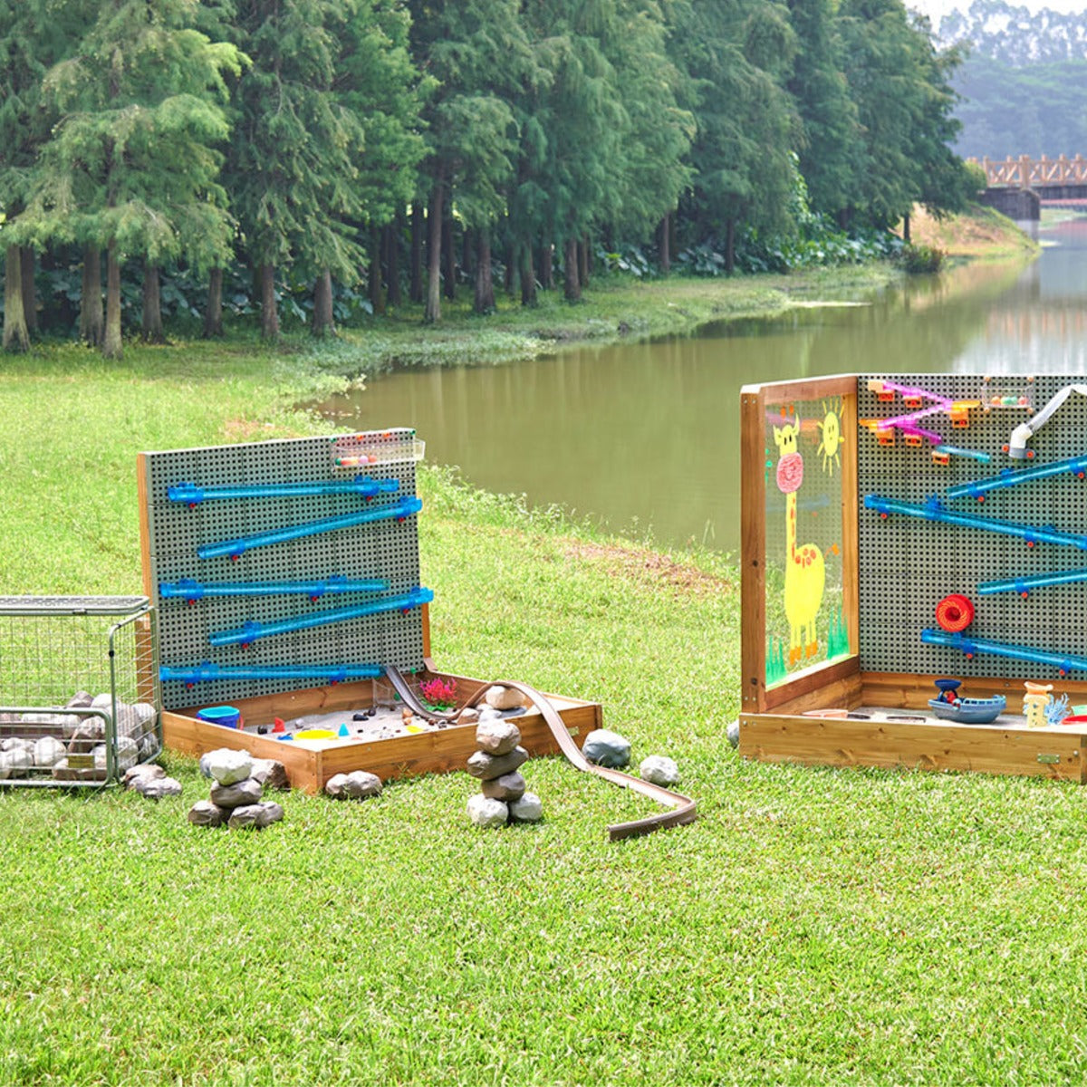 Wasserrutsche-Ballbahn-Set für die STEM-Wand – Bild 2