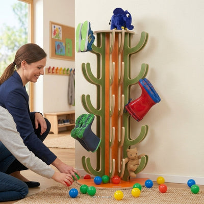 Stiefelkaktus an der Wand