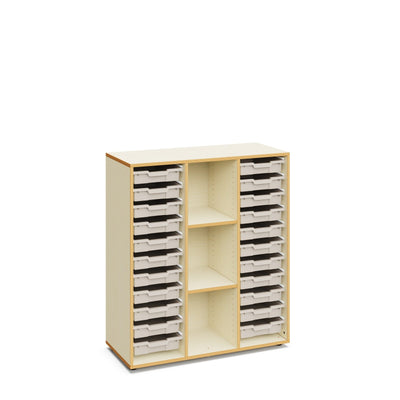 Blair Regal mit 22 flachen Boxen – Warmes Grau