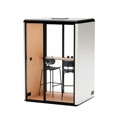 Essen M Akustikkabine für 2 Personen – Warmweiß