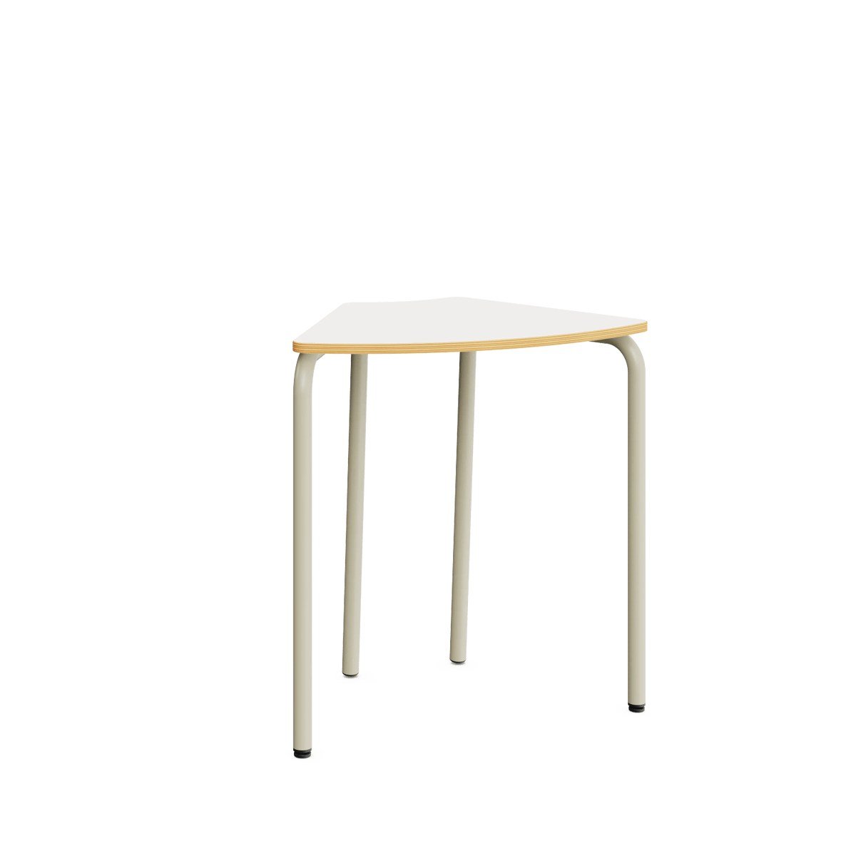 Hexa Freiformtisch, klappbar – Weiß / 77 cm