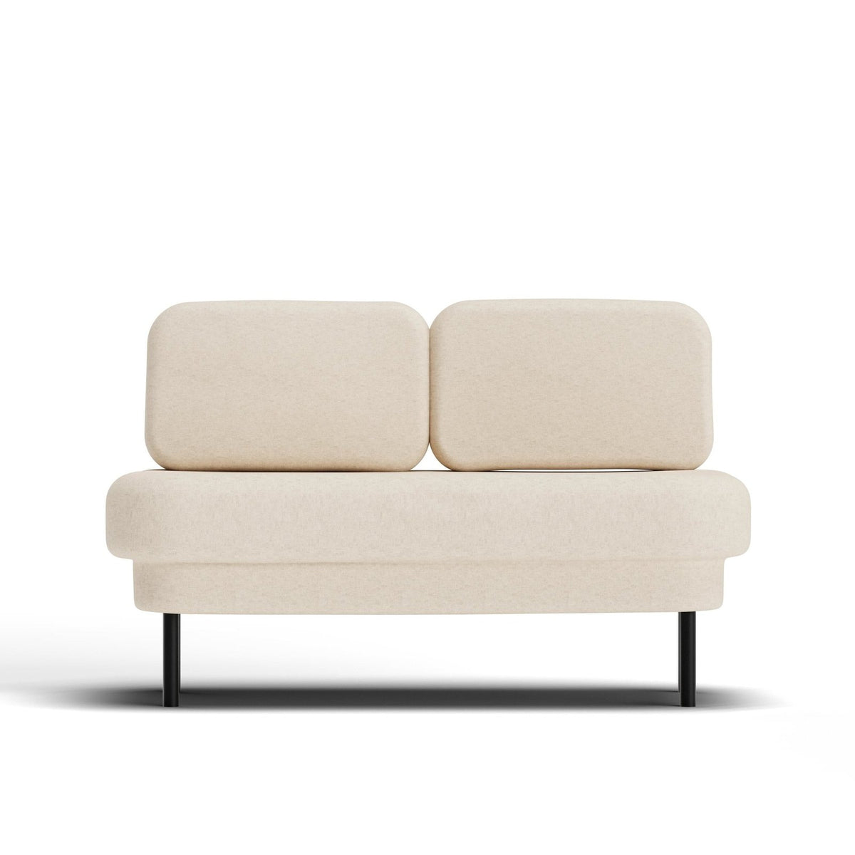 Jano Zweisitzer-Sofa – Beige/Beige