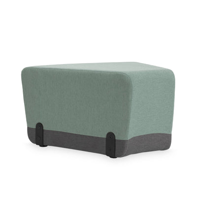 Kalin 2 gebogenes Sofaelement ohne Lehne – Salbei