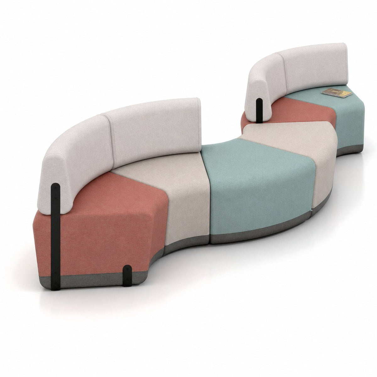 Kalin 2 gebogenes Sofaelement ohne Lehne – Bild 6