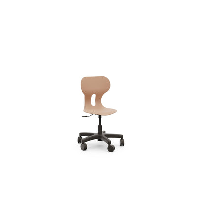 Lia Mini Lift Drehstuhl, Kunststoffschale – Hellterracotta
