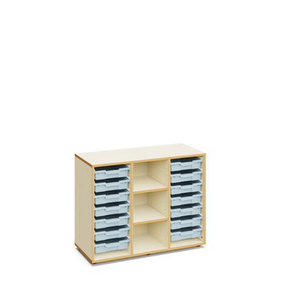 Lucy Regal mit 14 flachen Boxen